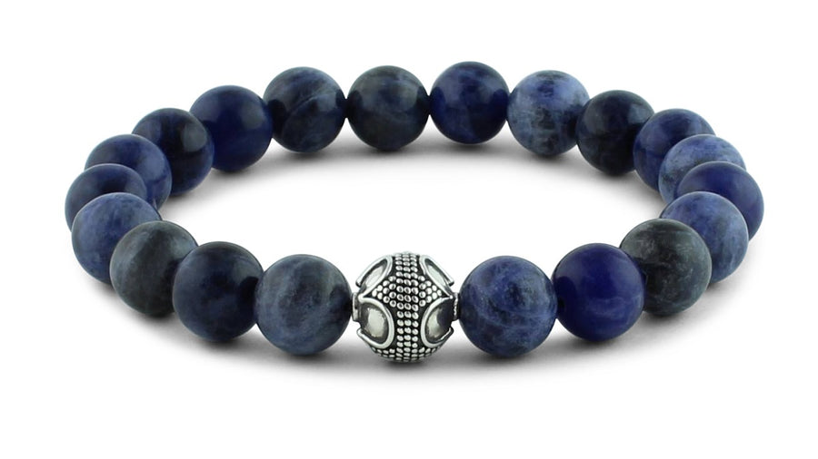 Sodalite and Silver Bracelet
