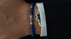 Ocean Blue Jasper Silver Trio Bracelet