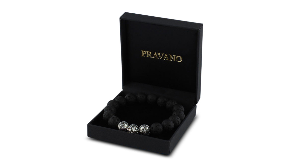 Grand Lava Silver Trio Bracelet