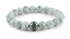 Howlite and Silver Bracelet