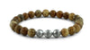 Picture Jasper Silver Trio Bracelet