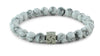 Howlite Silver Tabono Bracelet