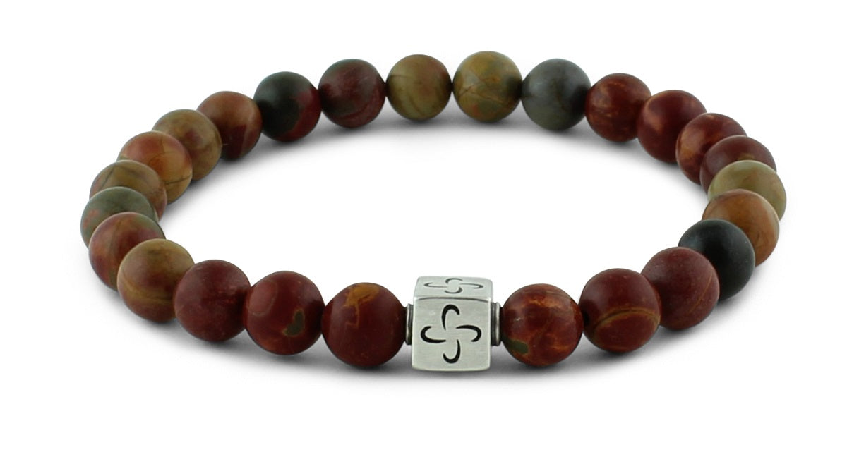 Picasso Jasper Silver Tabono Bracelet