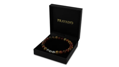 Picasso Jasper Silver Trio Bracelet
