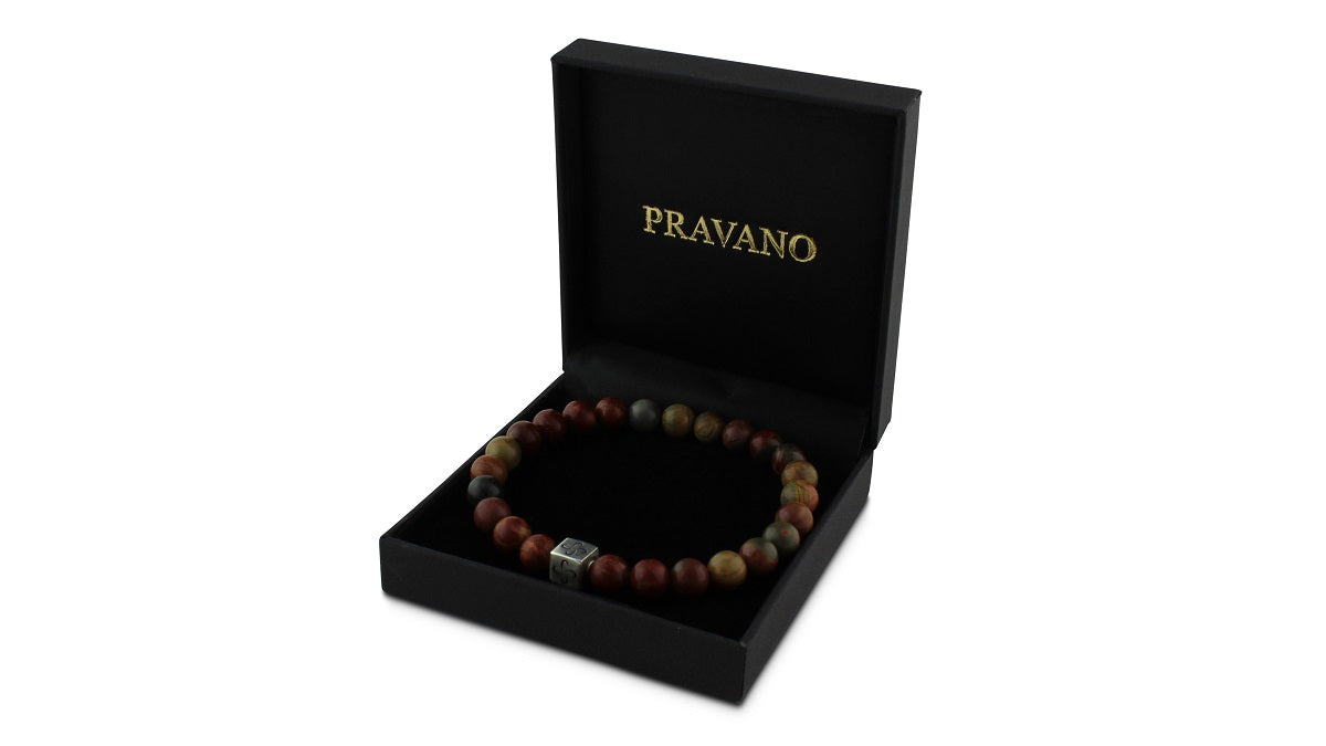 Picasso Jasper Silver Tabono Bracelet