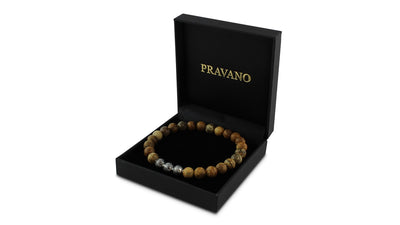 Picture Jasper Silver Trio Bracelet