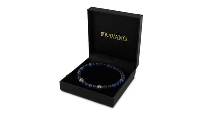 Sodalite and Silver Bracelets
