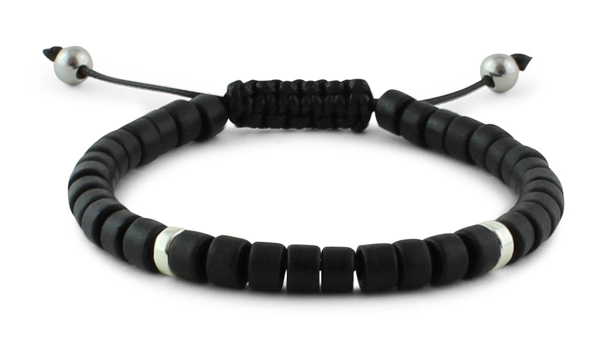 Black and Silver Ceramic Bracelet