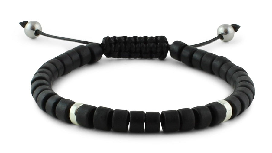 Black and Silver Ceramic Bracelet