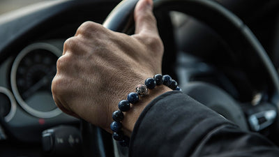 Sodalite and Silver Bracelet