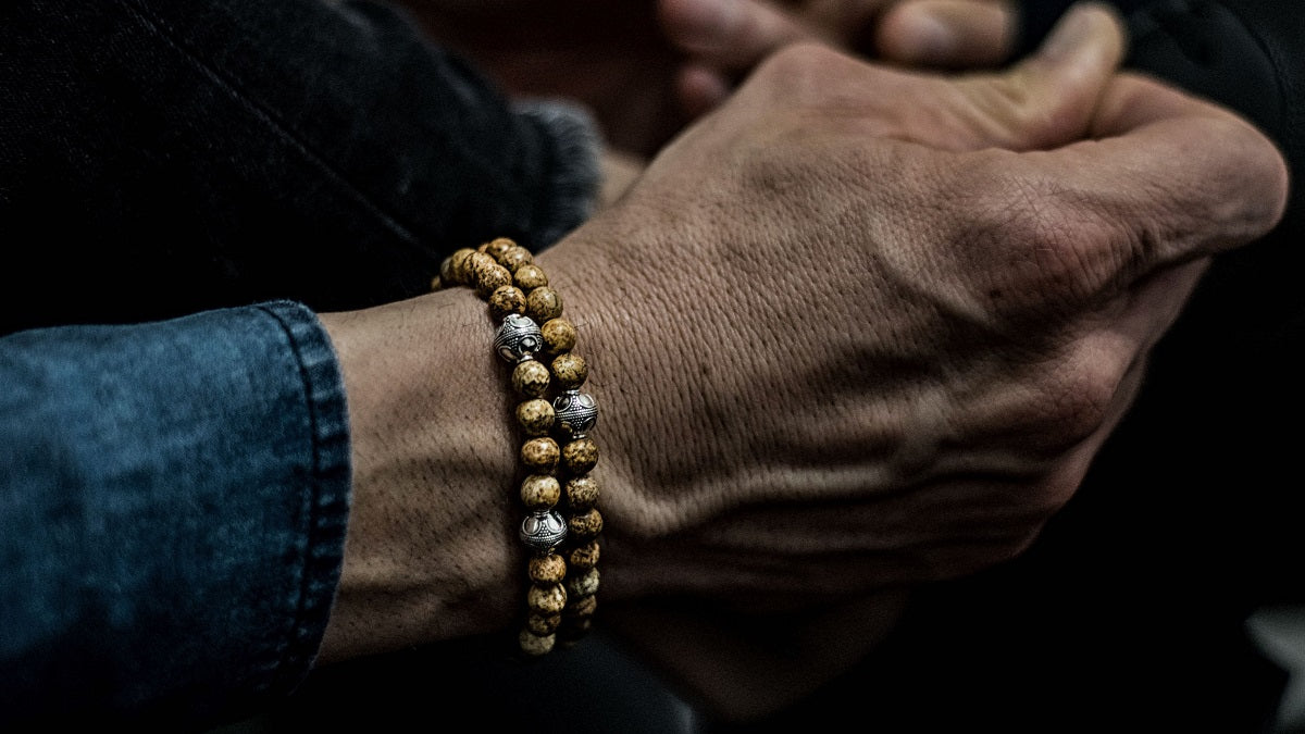 Picture Jasper and Silver Bracelets