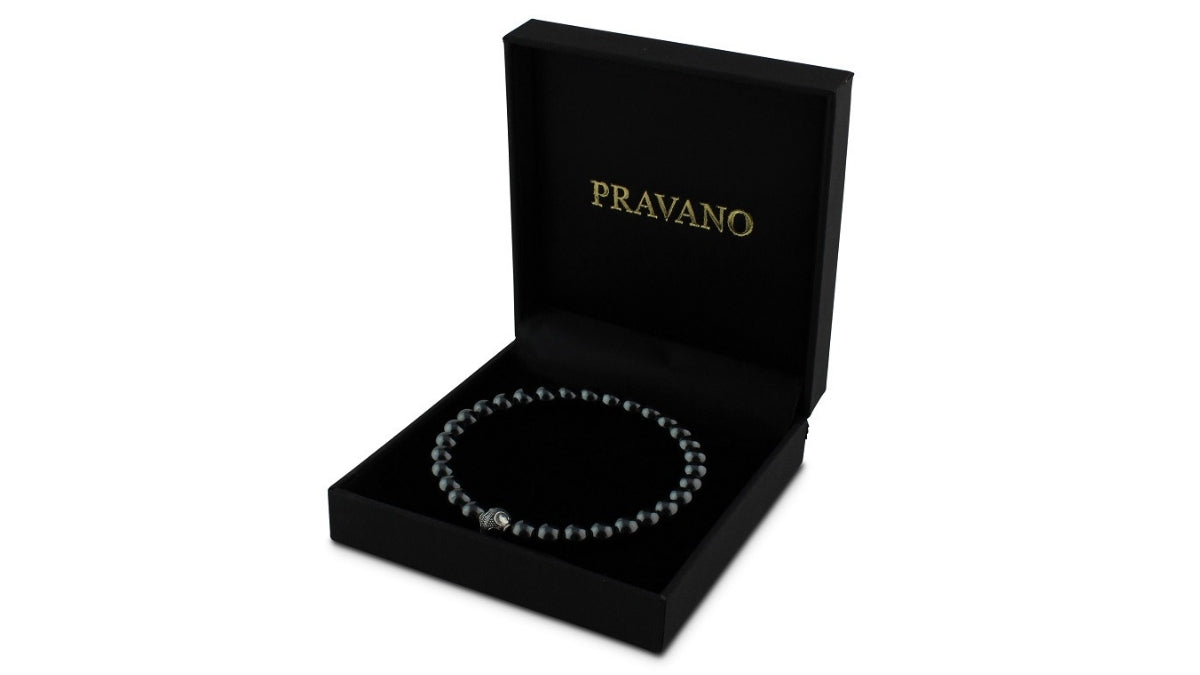 Hematite and Silver Bracelets