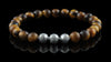 Tiger Eye Silver Trio Bracelet