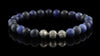 Sodalite Silver Trio Bracelet