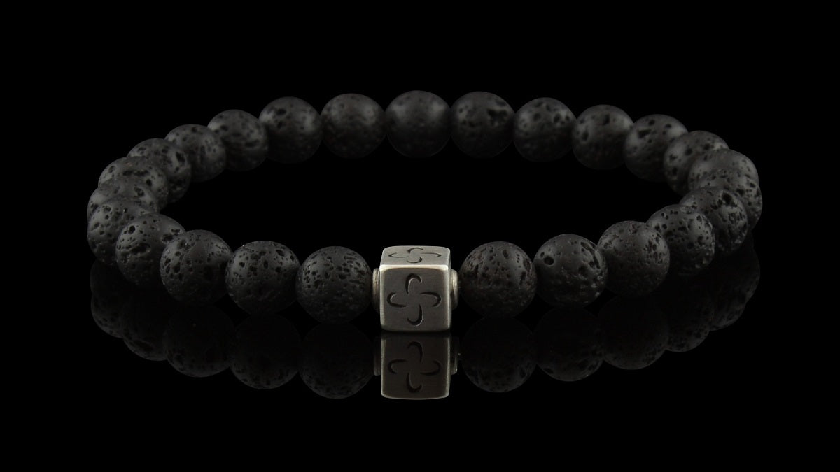 Lava Silver Tabono Bracelet